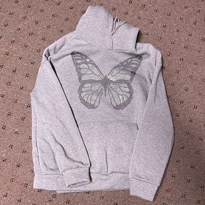Rinestone Butterfly Sweatshirt